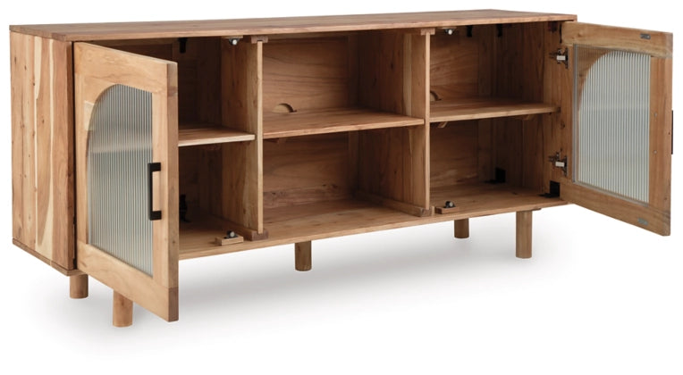 Adway Accent Cabinet;Natural Brown