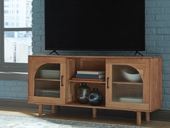 Adway Accent Cabinet;Natural Brown