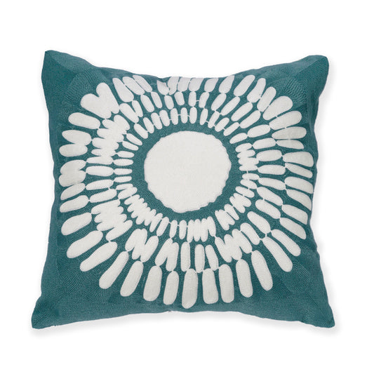 Pillow;White/Blue