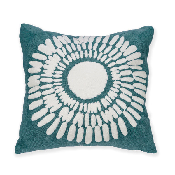 Pillow;White/Blue