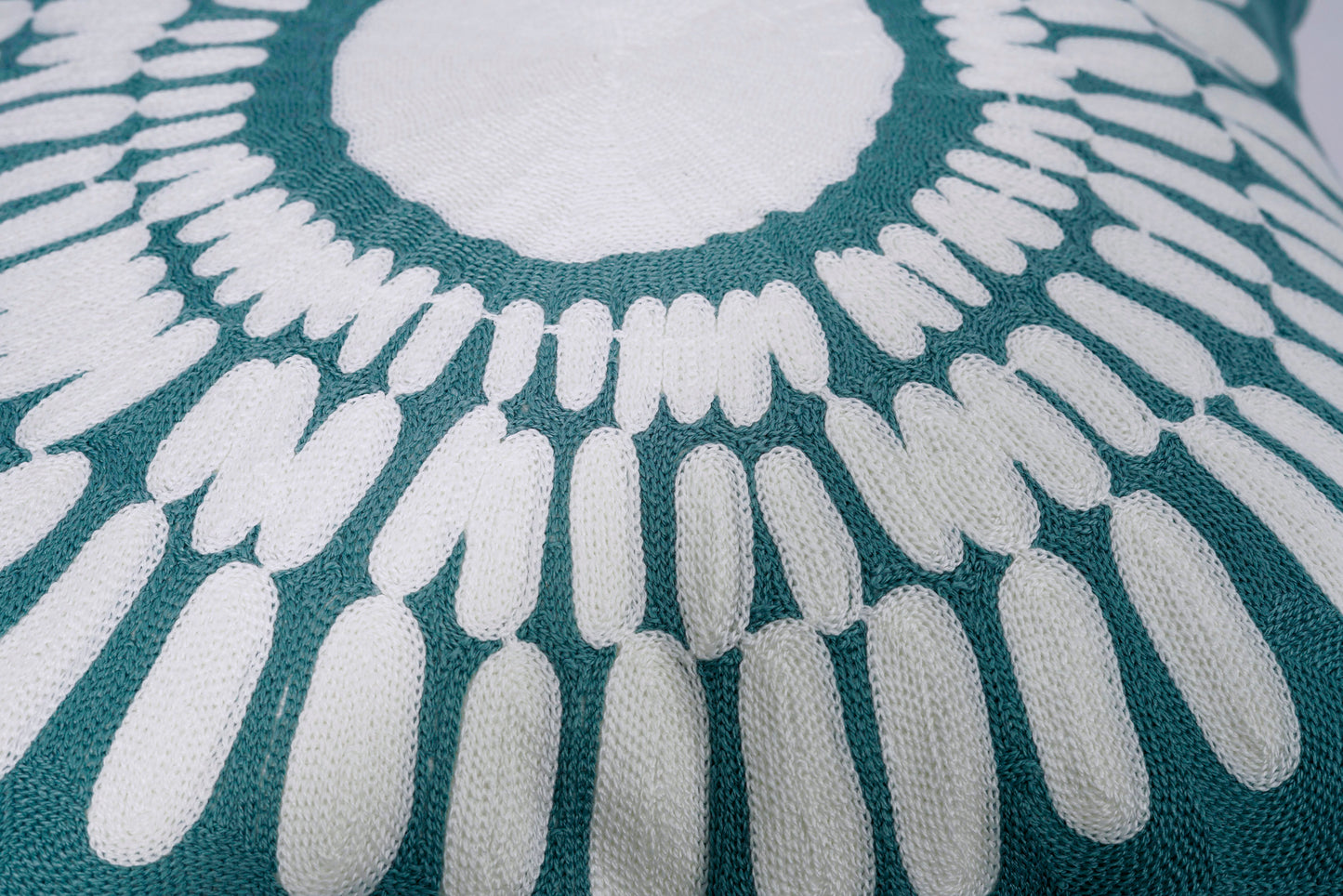 Pillow;White/Blue