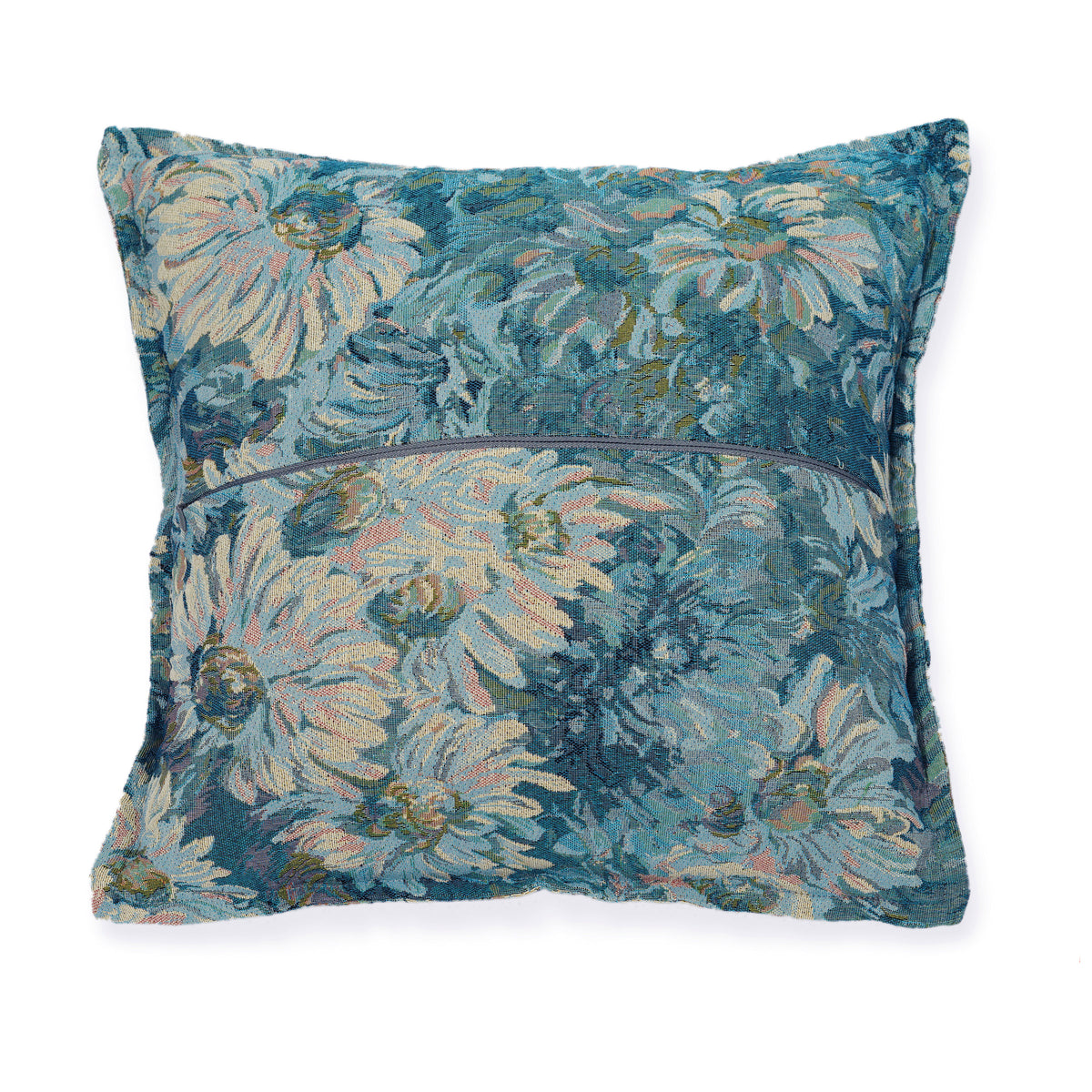Pillow;White/Blue