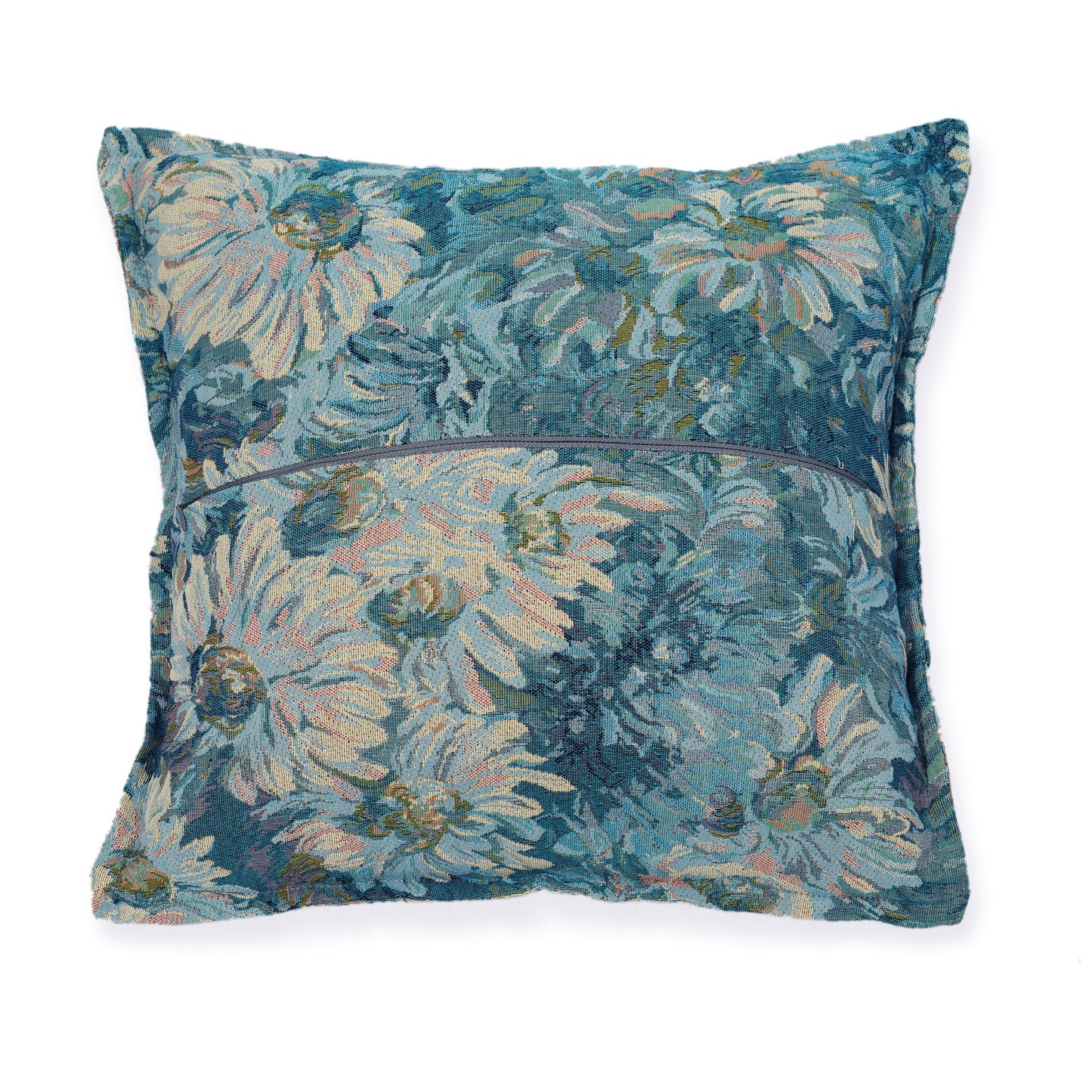 Pillow;White/Blue
