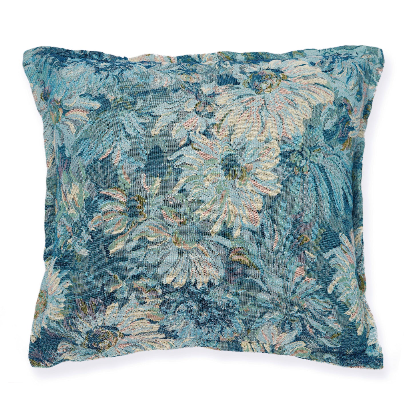 Pillow;White/Blue