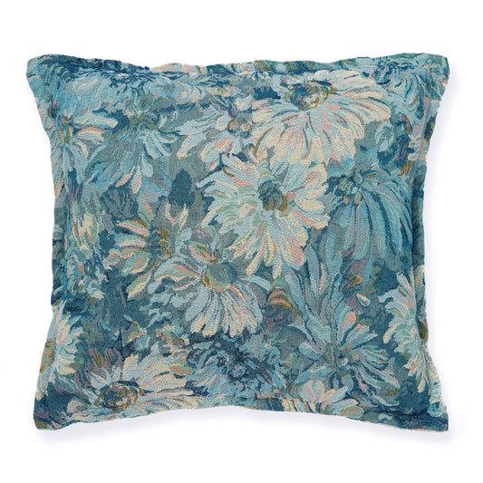 Pillow;White/Blue