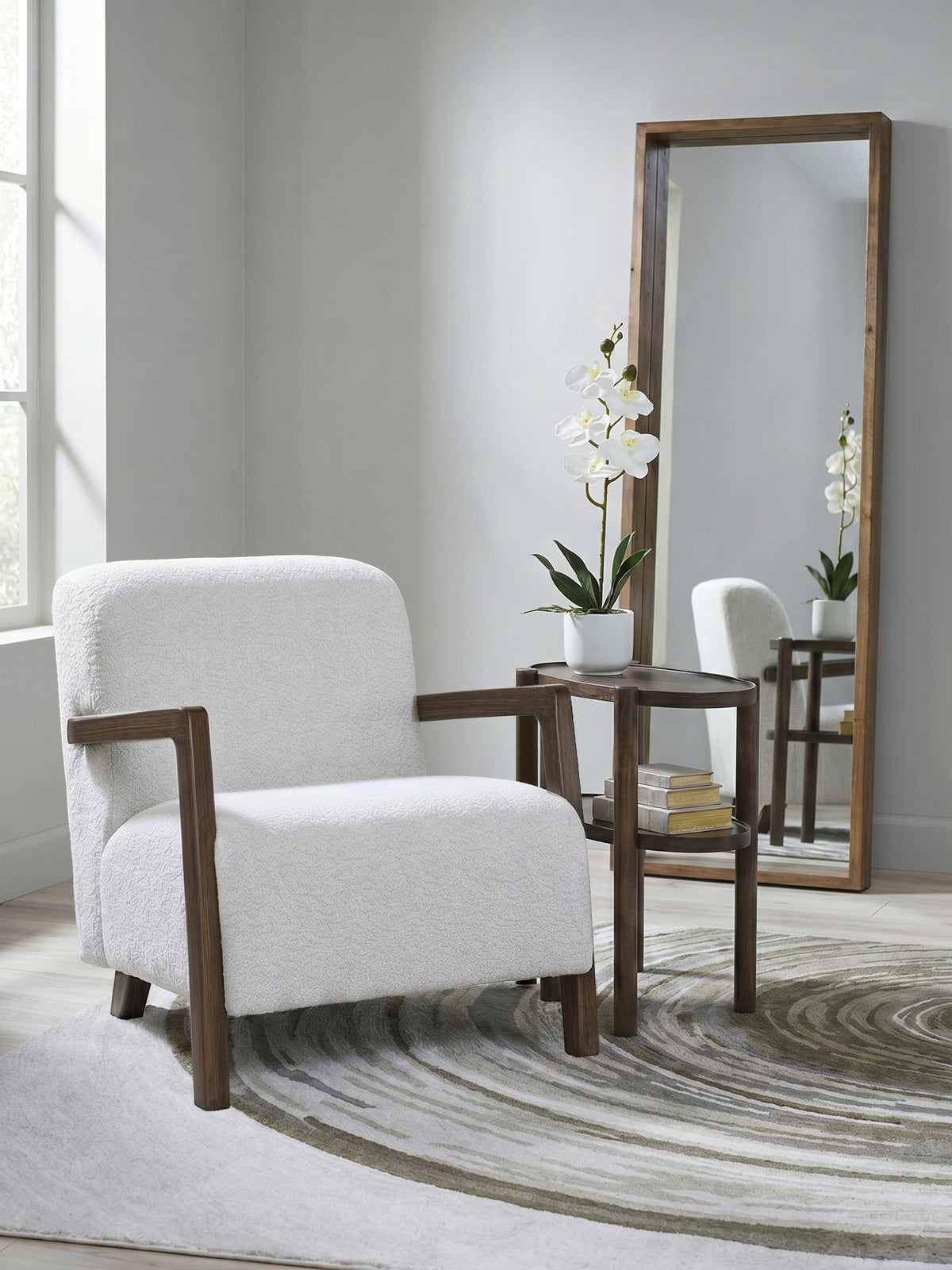 Ulaine Accent Chair;Vanilla
