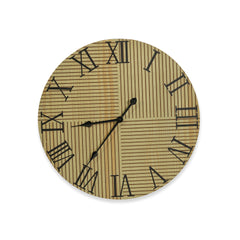 Wall Clock;Natural/Black