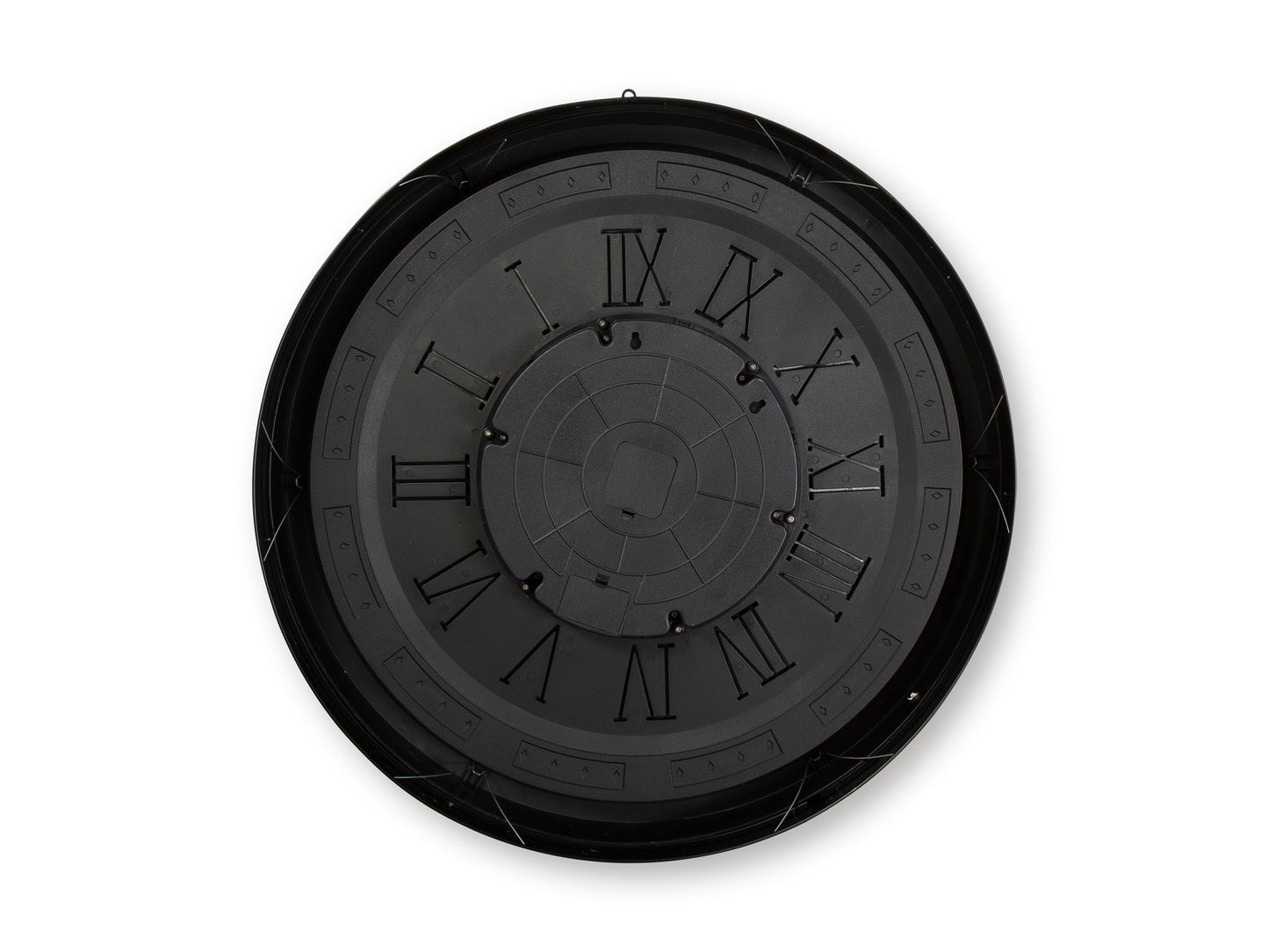 Dairton Wall Clock;Black/Gold Finish