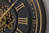 Dairton Wall Clock;Black/Gold Finish