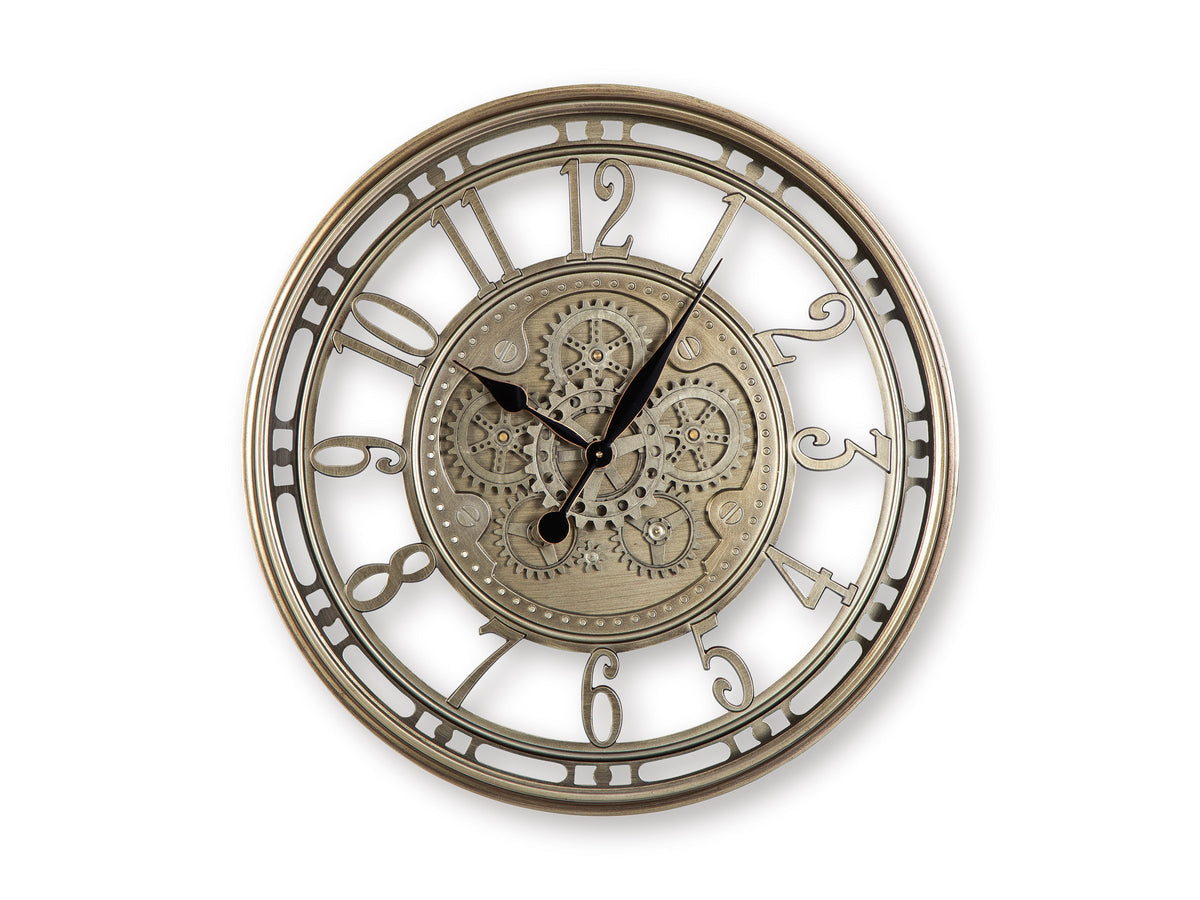Gilover Wall Clock;Champagne Finish