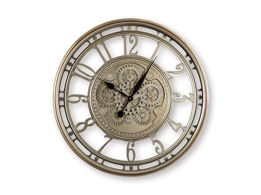 Gilover Wall Clock;Champagne Finish