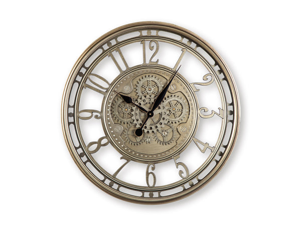 Gilover Wall Clock;Champagne Finish