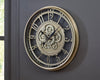 Gilover Wall Clock;Champagne Finish
