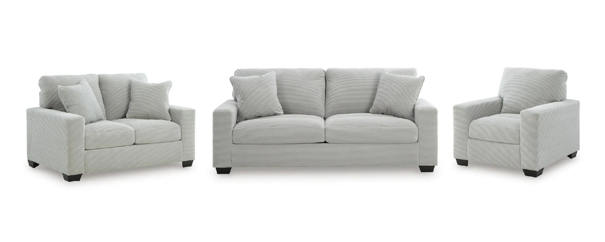 Amesley sofa set;Smoke