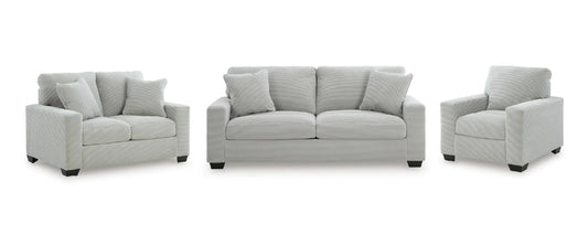 Amesley sofa set;Smoke