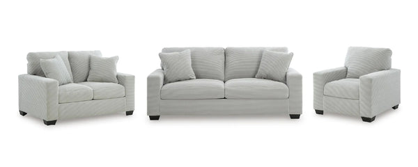 Amesley sofa set;Smoke