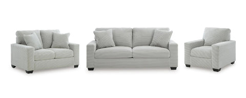 Amesley sofa set;Smoke