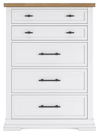 Ashbryn Queen Bedroom Set; White/Natural