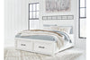Ashbryn Queen Bedroom Set; White/Natural
