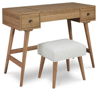 Thadamere Vanity/UPH Stool;Light Brown