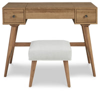 Thadamere Vanity/UPH Stool;Light Brown