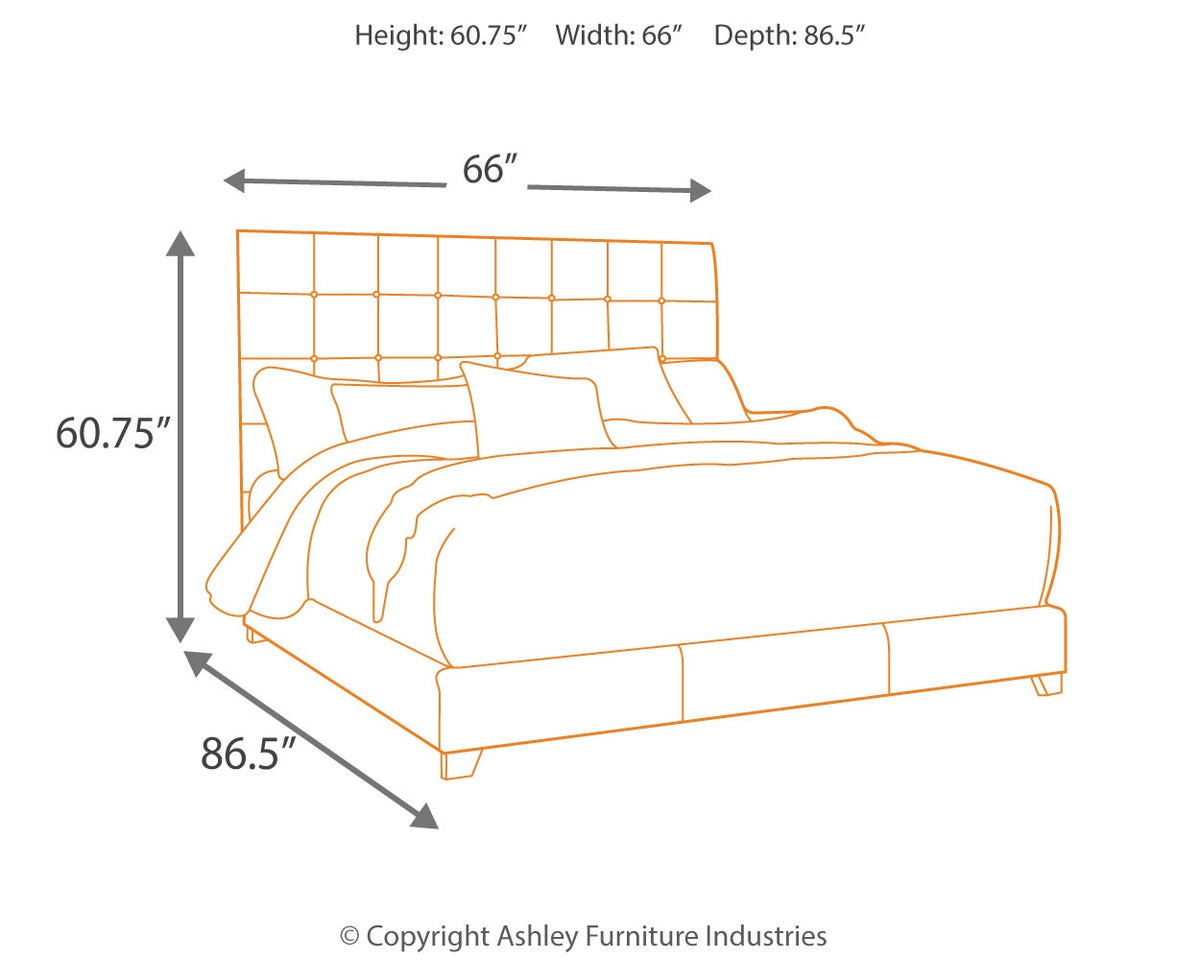 Dolante Queen Upholstered Bed;BEIGE