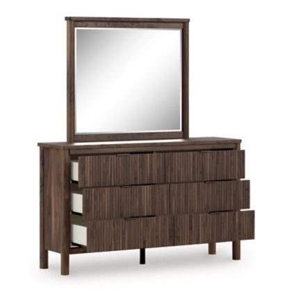 Cadmori Six Drawer Dresser; Brown