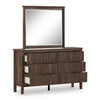 Cadmori Dresser and Mirror; Brown