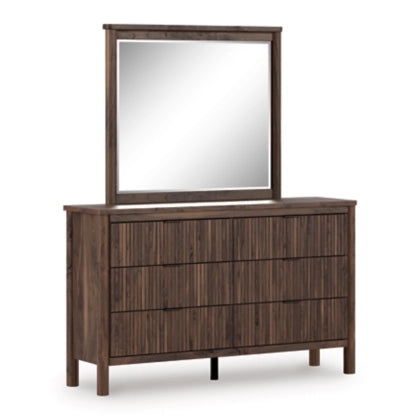 Cadmori Dresser and Mirror; Brown
