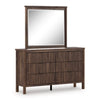 Cadmori Dresser and Mirror; Brown