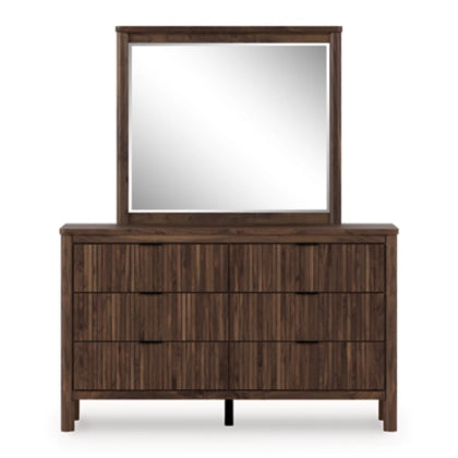 Cadmori Six Drawer Dresser; Brown