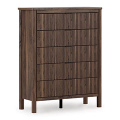 Cadmori Five Drawer Chest; Brown