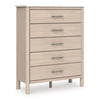 Cadmori Five Drawer Chest; Two Tone