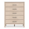 Cadmori Five Drawer Chest; Two Tone