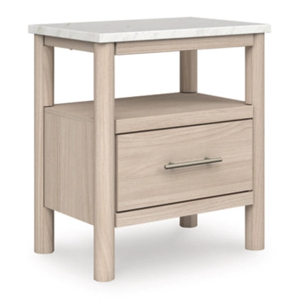 Cadmori One Drawer Night Stand; Two Tone