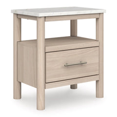 Cadmori One Drawer Night Stand; Two Tone