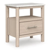 Cadmori One Drawer Night Stand; Two Tone
