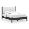 Fargenta King Panel Bed; Black/White