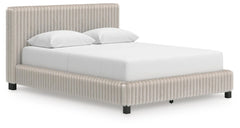 Birmonton Queen Upholstered Bed;Gray