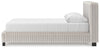 Birmonton Queen Upholstered Bed;Gray