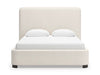 Whittgate Queen Upholstered Bed with Roll Slats;Beige