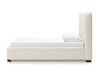 Whittgate Queen Upholstered Bed with Roll Slats;Beige