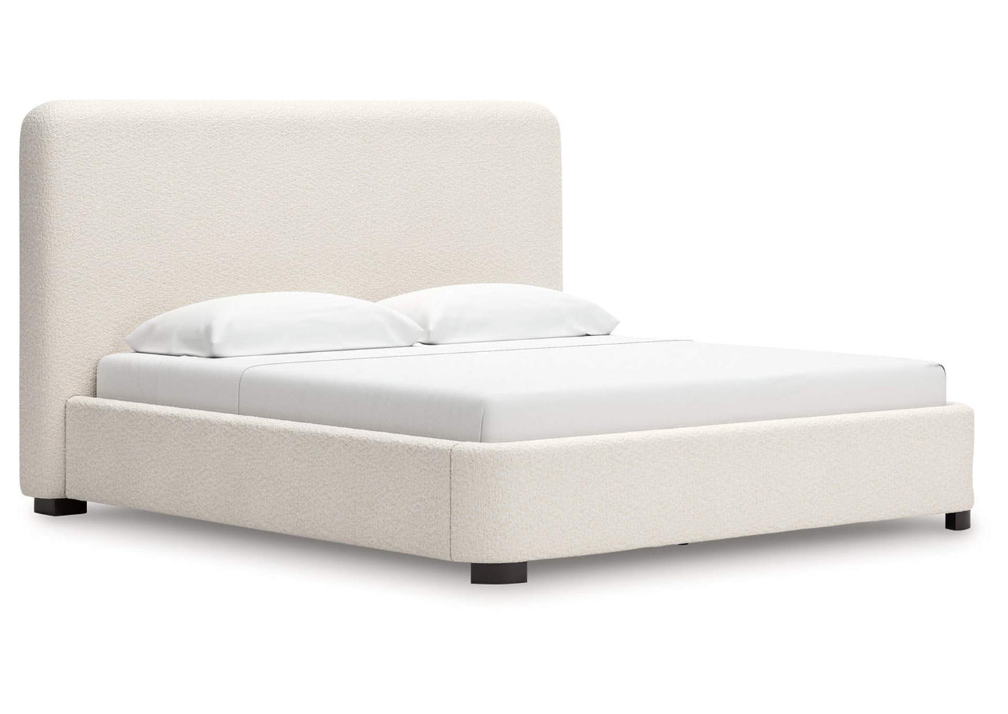Whittgate King UPH Bed w/Roll Slats; Beige
