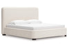 Whittgate King UPH Bed w/Roll Slats; Beige