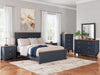 Landocken Queen Bedroom Set;Brown/Blue