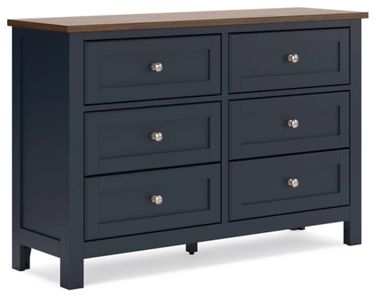 Landocken Dresser;Brown/Blue