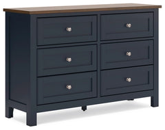 Landocken Dresser;Brown/Blue