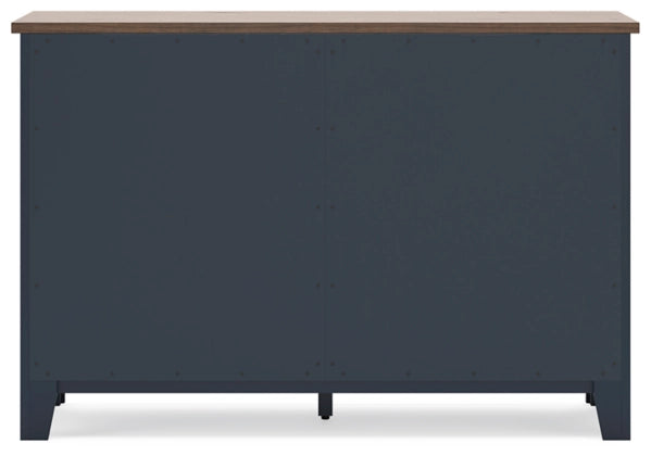 Landocken Dresser;Brown/Blue