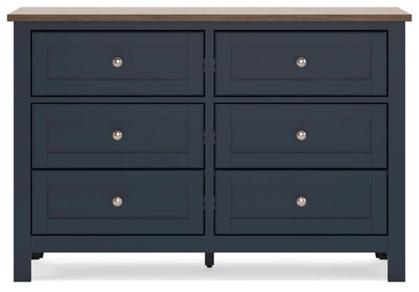 Landocken Dresser;Brown/Blue