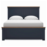 Landocken Queen Panel Bed;Brown/Blue